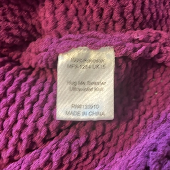 Show Me Your Mumu Hug Me V-Neck Purple Women's Sweater Size Small EUC Soft - Picture 7 of 8